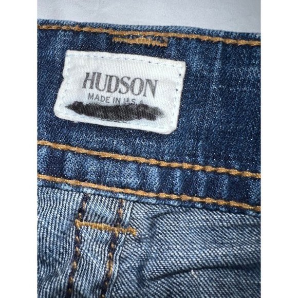 Hudson Beth Jeans semi boot cut double button low rise jeans - Picture 4 of 11